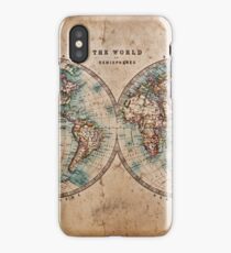 World Map Mid 1800s iPhone Case