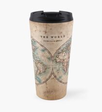 World Map Mid 1800s Travel Mug