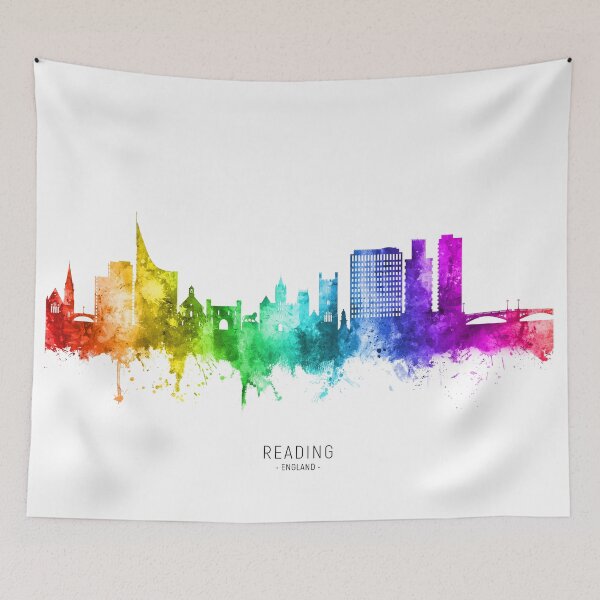 Artikelvorschau, Reading England Skyline entworfen und verkauft von ArtPrints.
