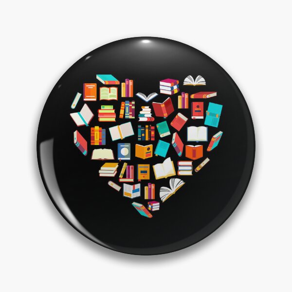 Item preview, Book Lover Heart Shape Reading Club Librarian Bookworm Gift designed and sold by zacben.