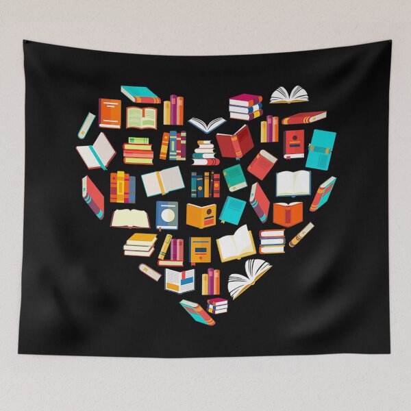 Item preview, Book Lover Heart Shape Reading Club Librarian Bookworm Gift designed and sold by zacben.
