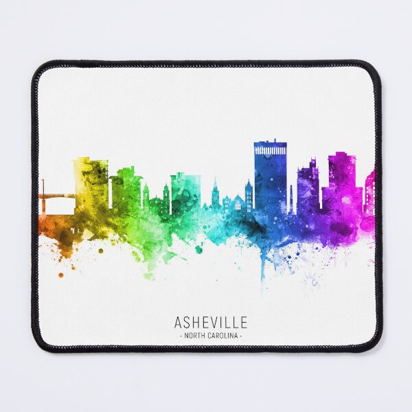 Item preview, Asheville North Carolina Skyline designed and sold by ArtPrints.