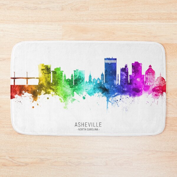 Item preview, Asheville North Carolina Skyline designed and sold by ArtPrints.