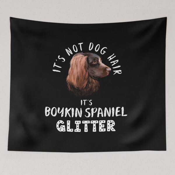 Item preview, No es pelo de perro, es BOYKIN SPANIEL, cita divertida con purpurina para perros. designed and sold by theshirtinator.