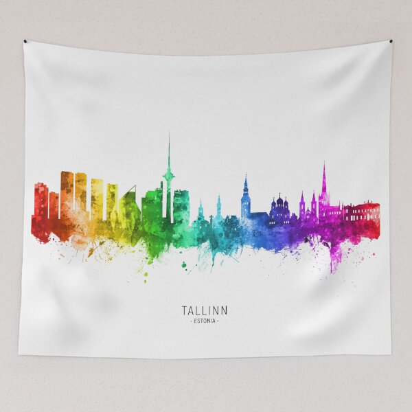Item preview, Tallinn Estonia Skyline designed and sold by ArtPrints.
