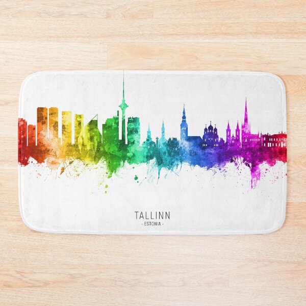 Item preview, Tallinn Estonia Skyline designed and sold by ArtPrints.