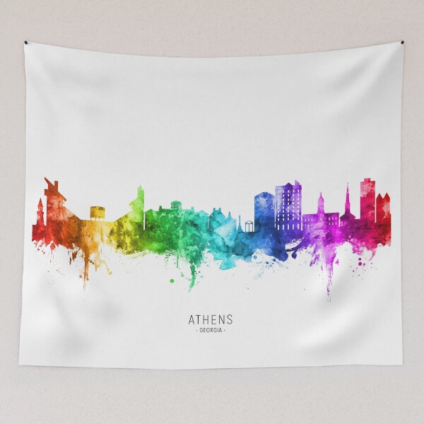 Item preview, Athens Georgia Skyline designed and sold by ArtPrints.