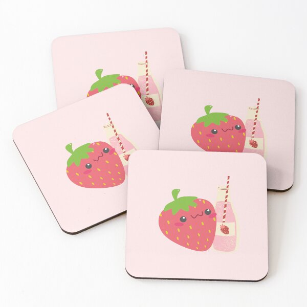 Item preview, Berry Cute Funny Kawaii Strawberry designed and sold by Paper Hearteu.