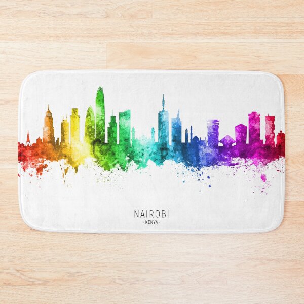 Item preview, Nairobi Kenya Skyline designed and sold by ArtPrints.