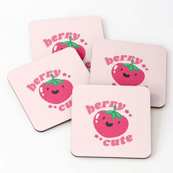 Item preview, Berry Cute Funny Kawaii Strawberry designed and sold by Paper Hearteu.