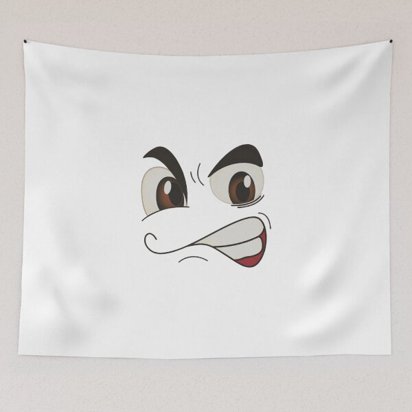 Item preview, Angry facial expression cartoon cool design designed and sold by Bilel ★★★★★.