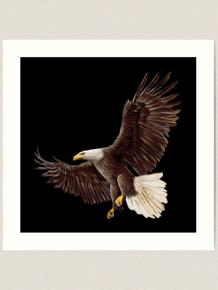 Swooping Eagle Metal Wall Art - Michigan Metal Artwork