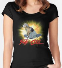 Doggo: Stay Cool Women's Fitted Scoop T-Shirt