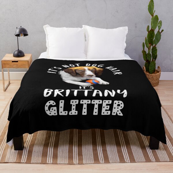Item preview, It's not dog hair it's BRITTANY glitter funny dog quote designed and sold by theshirtinator.