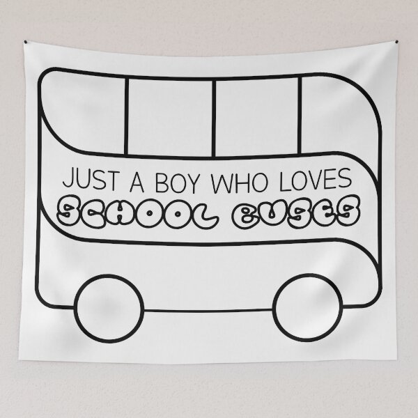 Item preview, Just A Boy Who Loves School Buses designed and sold by flyersarena.