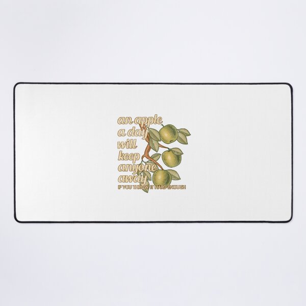 Item preview, An apple a day will keep anyone away, if you throw it hard enough designed and sold by Bobby Shaftoe.