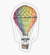 Vintage Hot Air Balloon Sticker