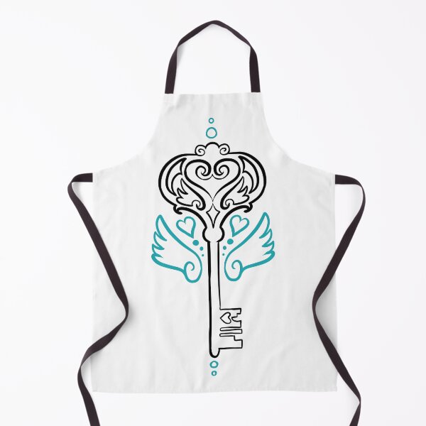 Item preview, Badge Design Key to your Heart art noveau skeleton key tattoo design colour decorations designed and sold by cu-b3.