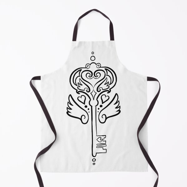 Item preview, Badge Design Key to your Heart art noveau skeleton key tattoo design decorations designed and sold by cu-b3.