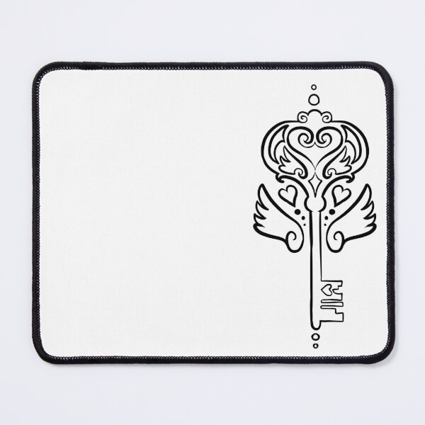 Item preview, Badge Design Key to your Heart art noveau skeleton key tattoo design decorations designed and sold by cu-b3.