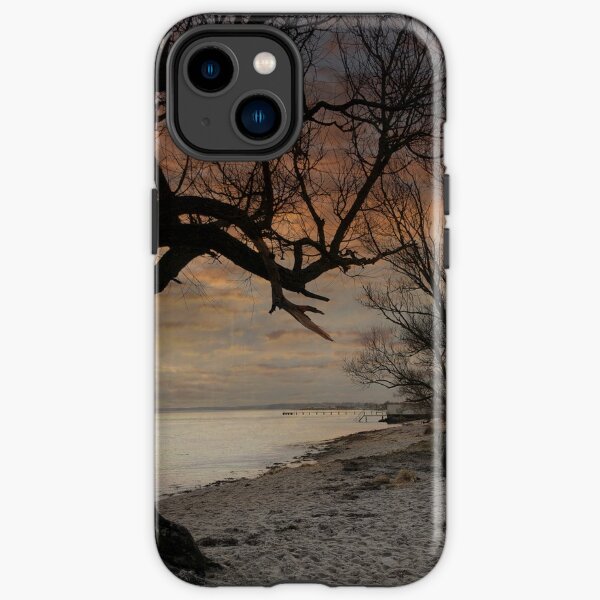 Tree silhouette in the dawn iPhone Tough Case