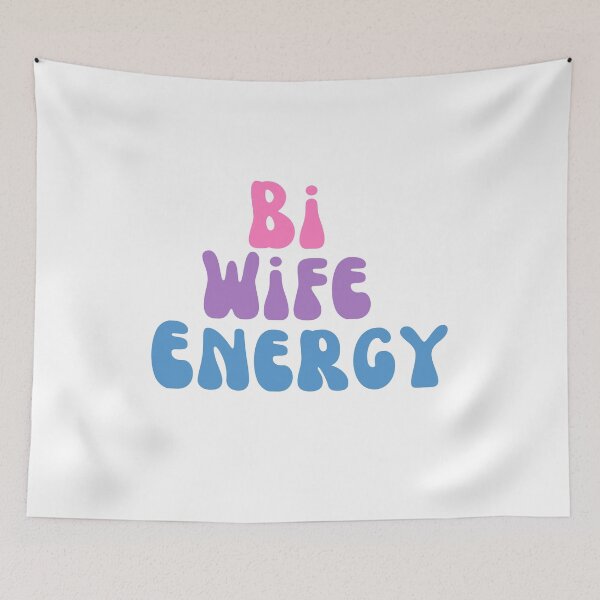 Item preview, Bi Wife Energy - Bisexual Pride Flag Color designed and sold by forkmuddies.