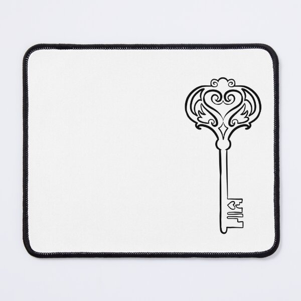 Item preview, Key to your Heart art noveau skeleton key tattoo design designed and sold by cu-b3.