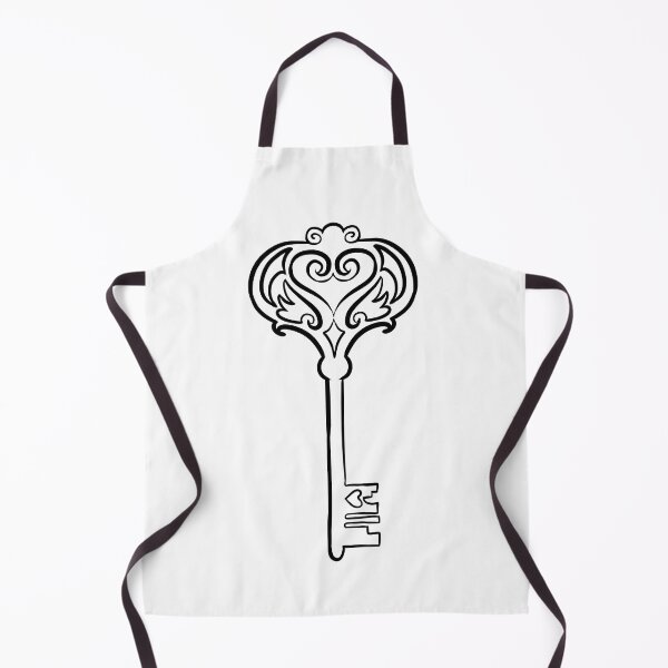 Item preview, Key to your Heart art noveau skeleton key tattoo design designed and sold by cu-b3.