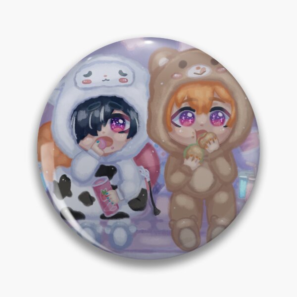 Item preview, Belphegor and Beelzebub Movie Night [Night Version] - Obey Me! Chibi designed and sold by Paporuii.