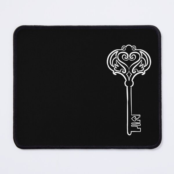 Item preview, Key to your Heart art noveau skeleton key tattoo design designed and sold by cu-b3.