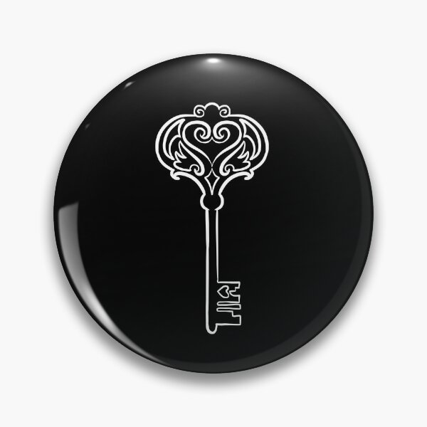 Item preview, Key to your Heart art noveau skeleton key tattoo design designed and sold by cu-b3.