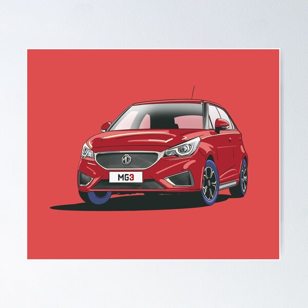 Item preview,  MG3 Car in Ruby Red designed and sold by Webazoot Industries - Car Art.