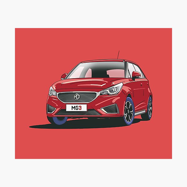 Item preview,  MG3 Car in Ruby Red designed and sold by Webazoot Industries - Car Art.