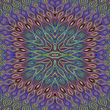 Artwork thumbnail, psychedelic flower by chambergambit