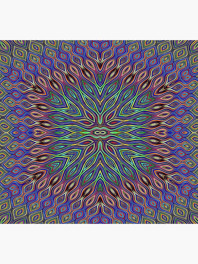 Thumbnail 5 of 5, Socks, psychedelic flower designed and sold by chambergambit.