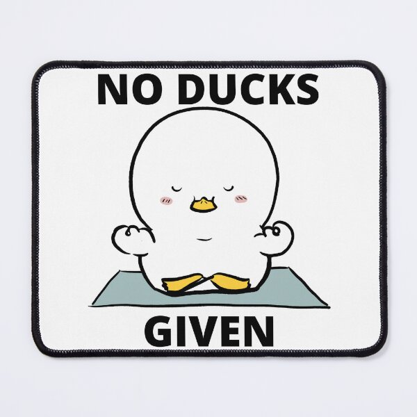 Item preview, No Ducks Given Yoga Meditation Duck designed and sold by Wheeler-Styl3.