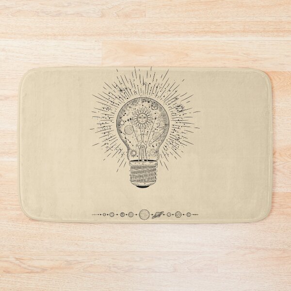 Item preview, Celestial Boho Sun and Moon Light Bulb designed and sold by SpaceEnhance.
