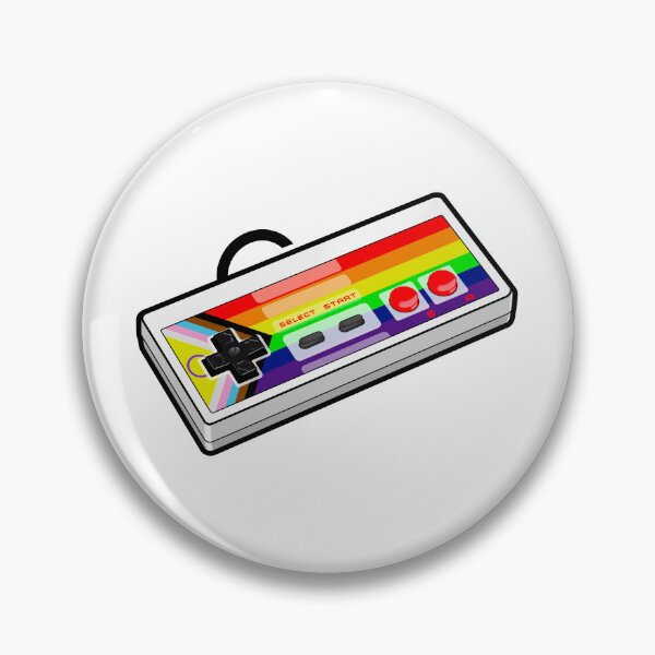 Item preview, Retro Controller in intersex Inclusive Progress Pride Flag Colours designed and sold by JayneMcAvaney.