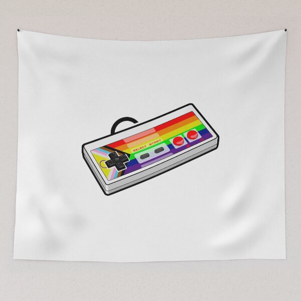 Item preview, Retro Controller in intersex Inclusive Progress Pride Flag Colours designed and sold by JayneMcAvaney.