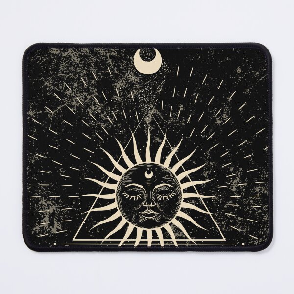 Item preview, Celestial Boho Mystical Sun and Moon designed and sold by SpaceEnhance.
