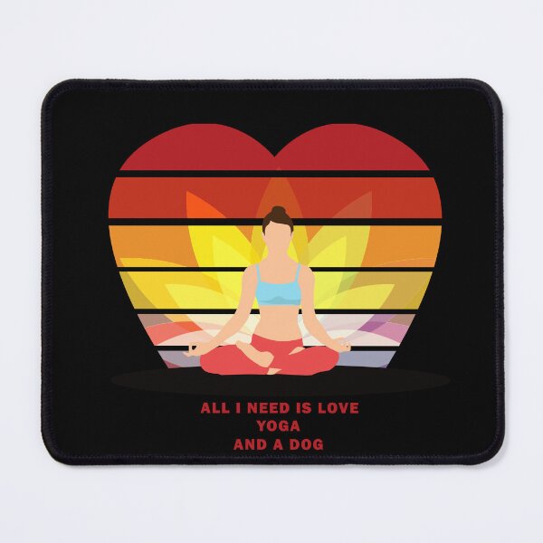 Item preview, All I Need is Love, Yoga and a Dog designed and sold by jomzojeda.