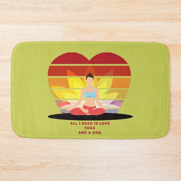 Item preview, All I Need is Love, Yoga and a Dog designed and sold by jomzojeda.