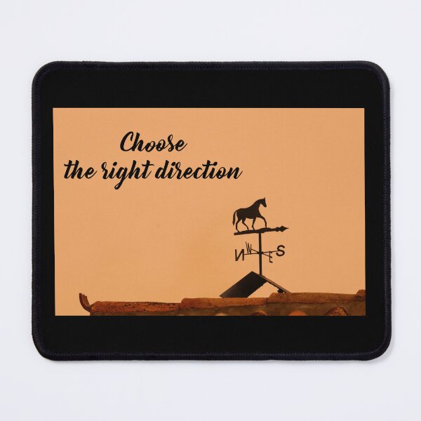 Item preview, Choose the right direction with a weathervane of a horse and orange background designed and sold by Martapp.