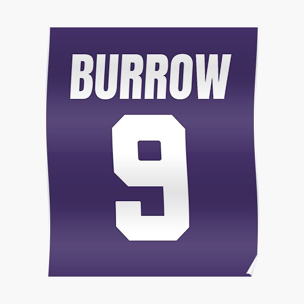 Joe Burrow 9 - Purple Cincinnati Bengals Jersey Essential T-Shirt for Sale  by sgkrishna