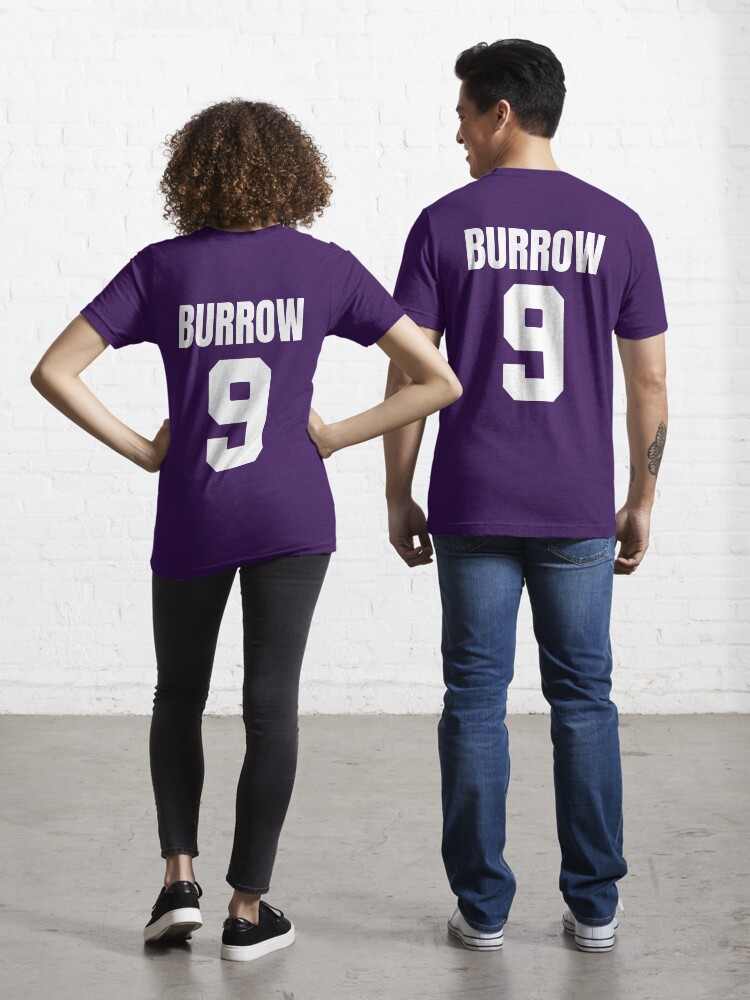 Joe Burrow 9 Purple Cincinnati Bengals Jersey Essential T Shirt