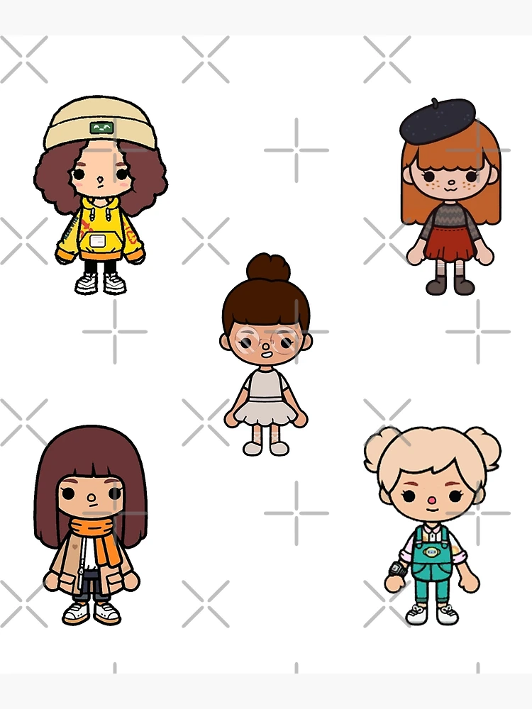 funny toca boca characters pack | Poster