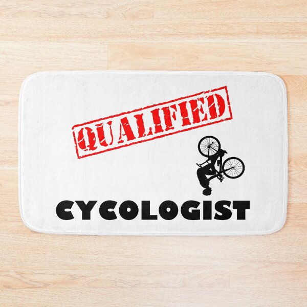 Item preview, QUALIFIED CYCOLOGIST designed and sold by DomGDesign.