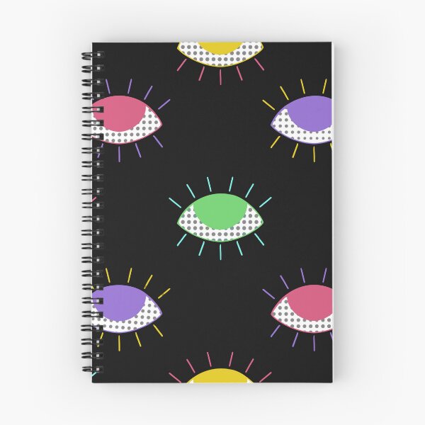 Item preview, Ojos psicodélicos sobre fondo negro designed and sold by Deviarty.