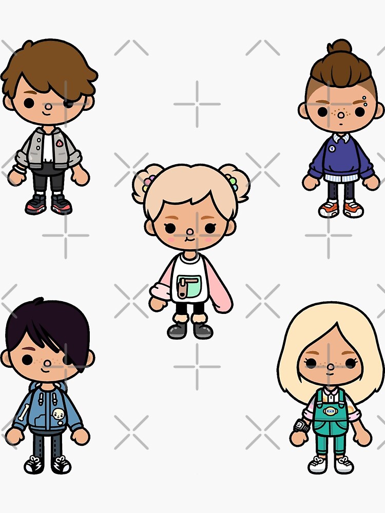 Toca Boca Character Outfit Sticker