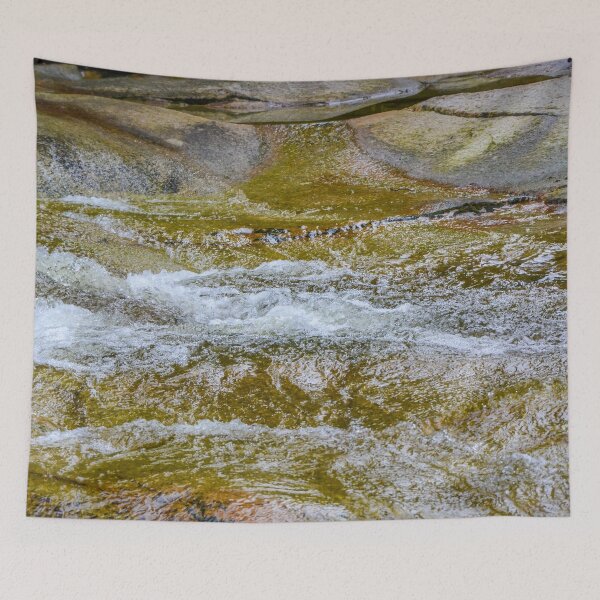Item preview, Natural picture - foaming rapids on a rock stream designed and sold by Rostislav Bouda.